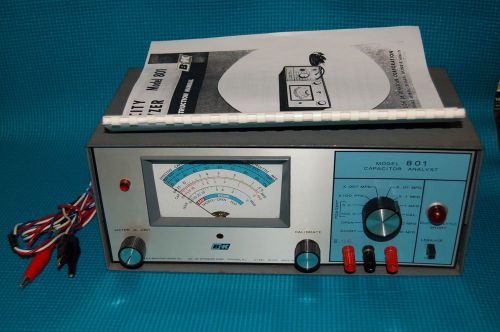 1  WORKING USED B&amp;K (DYNASCAN) CAPACITY ANALYZER MODEL 801 + MANUAL