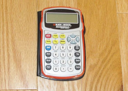 Black Decker Marksman Construction Calculator, BDCAL100, w/ Instruction Manual