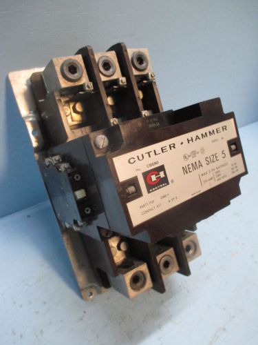 Cutler Hammer C10GN3 Size 5 Contactor 270 Amp 208V 60Hz Coil 600V Sz5 CH 270A