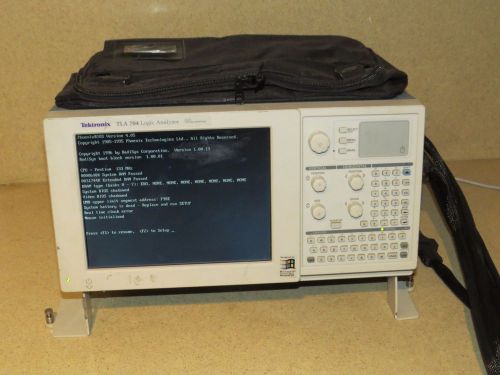 TEKTRONIX TLA 704 LOGIC ANALYZER COLOR PORTABLE MAINFRAME- TLA7M3, P6417 probes