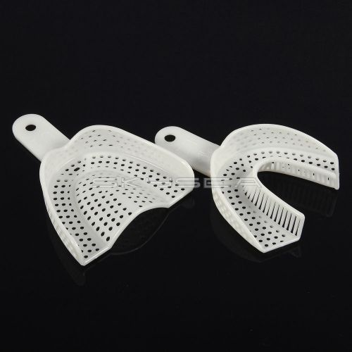 2 Pcs/1 Set Dental Impression Trays Large Size Plastic Instrument