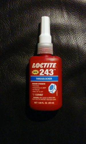 LOCTITE 243 BLUE THREADLOCKER MEDIUM STRENGTH NEW 1.69 FL OZ (50 ML)