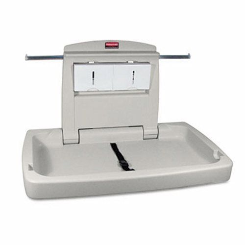 Rubbermaid 7818-88 Horizontal Baby Changing Station, Platinum (RCP 7818-88 PLA)