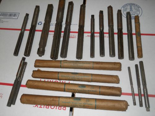 21 Beard Tool Co &amp; R T Carbon Steel Standard Flute Hand Reamers ,5 NOS