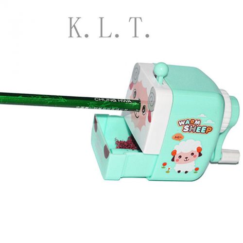 Cute Green Manual Pencil Sharpeners Cartoon Sheep Quiet Classroom Slicing