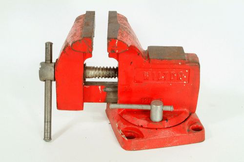 OLD Vintage WILTON Bench VISE  121068 3&#034; Opening 3 1/2 Width