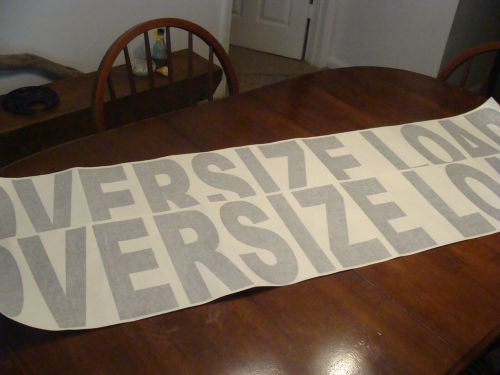 OVERSIZE LOAD Sign Vinyl Letters 2 each