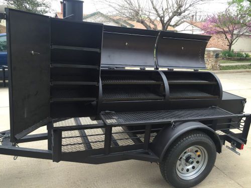 Bbq pit grill cooker smoker trailer for sale