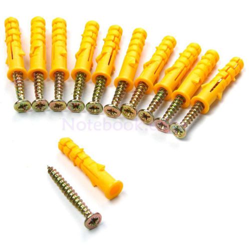 WHOLESALE 25 Sets M8 Frame Fixings Expansion Tube Nails Plug Bolt + Screws