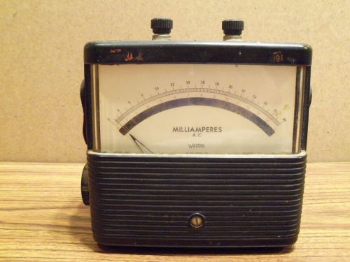 Weston Model 904 AC Milliampere Meter Untested