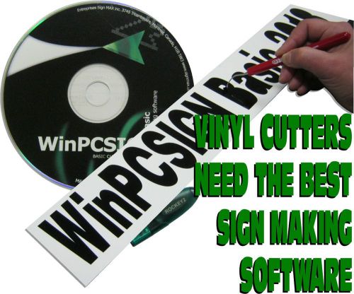 2018  WinPCSIGN BASIC Software 500 Vinyl cutters drivers Vectorisation