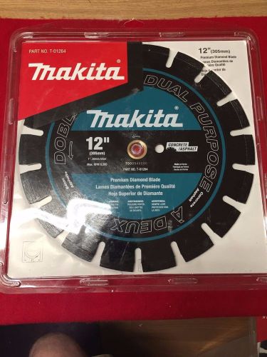 Makita 12&#034; in segmented concrete asphalt dual purpose saw blade t-01264 for sale