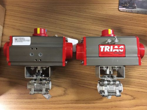 AT Controls 1/2&#034; 316SS Ball Valve W/Triac Controls Spring Return Actuator 2R4DSR