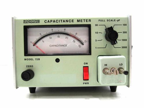 Boonton Electronics Capacitance Meter Model 72B w/ 72-5B 72-4B Adapters