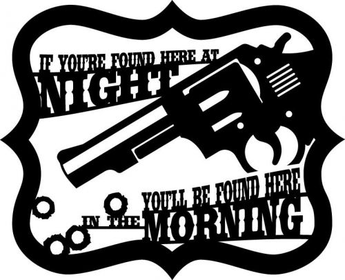 DXF Files Pistol Sign CNC Plasma Laser Router dxf Images cnc art