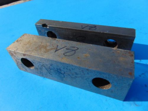 KURT VICE JAWS HARDENED + GROUND 6&#034; WIDTH STEEL VICE JAWS