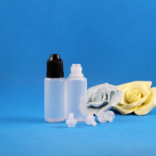 100 Pcs 20 ML LDPE Child Proof Dropper Bottle e Liquid Vapor Lotion Juice