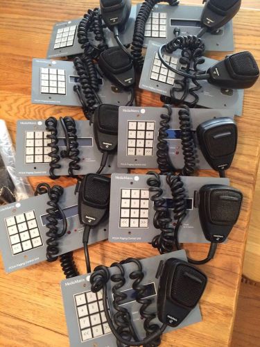 MediaMatrix  PCU4 PA keypad paging Control Unit with Microphone LOT of 9