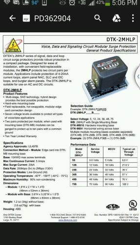 DTK voice/data surge protector