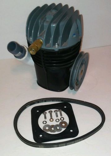 KEENE T-80 AIR COMPRESSOR W/BELT PULLY BOLTS GASKET HOOKA GOLD MINING DREDGE VGC