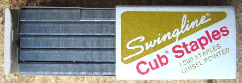 VINTAGE SWINGLINE &#034;CUB&#034; STAPLES - Full Box