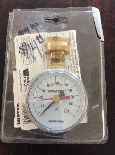 WATTS 276H300/56L50 WATER PRESSURE TEST GAUGE 169943