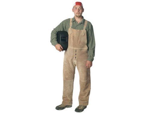 Superior BO Top Star Split Leather Bib Overalls, Medium