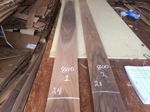 Wood Walnut Veneer 2 bundles total 45 pcs RAW VENEER N800.