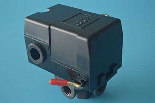 lefoo Lefoo Quality Air Compressor Pressure Switch Control 95-125 PSI 4 Port w/