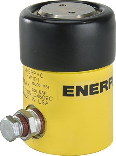 Enerpac RW-101 Universal Heavy-Duty Cylinder, Single Acting, Cylindrical Model,