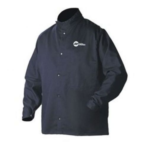 Welding jacket, navy, cotton/nylon, xl for sale