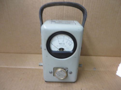 BIRD ELECTRONICS WATT METER MODEL 43 THRULINE  VINTAGE ELECTRONIC WATT METER