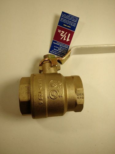 NEW 1 1/2&#034; Watts LF-FBV-3C Brass Lead Free Ball Valve 600 WOG