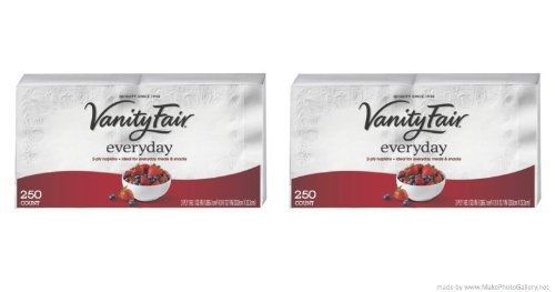 Vanity Fair Everyday Napkins 500 Ct-White