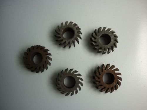 vintage milling machine concave radius cutters lot of 5