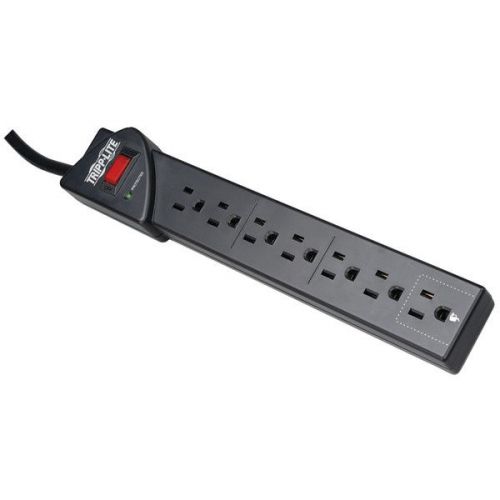 Tripp Lite TLP712B Surge Protector 7 Outlet 12ft Cord - Black