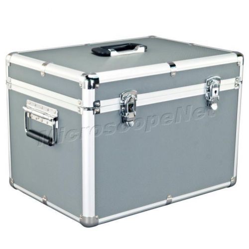 New Large Versatile Aluminum Biological Microscope Carrying &amp; Storing Hard Case