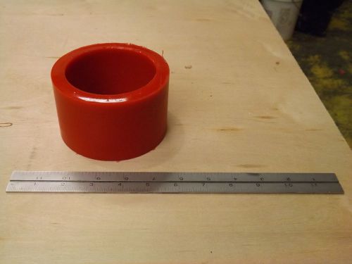 4 1/2 OD x 3 1/2 ID x 2 1/2&#034; Lg 80A Red Polyurethane Tube