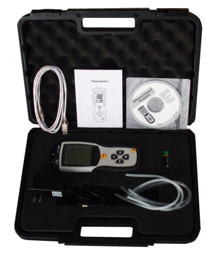 Dt-8890 differential air pressure gauge manometer data logger meter free ship !! for sale