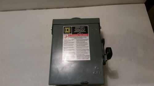 Square D General Duty Safety Switch  DU321RB 30 amp 240 VAC EUC