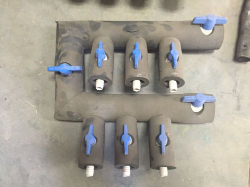 Geothemal Manifold header valves 3-3/4 loops slinky geo wells pvc