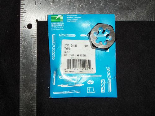 GTD - 24146 - Hex Rethreading Die 11/16-11  ((#D336))