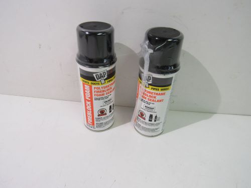 DAP TYPE V RESIDENTIAL POLYURETHANE FIREBLOCK FOAM SEALANT 12OZ (LOT OF 2) *NEW*