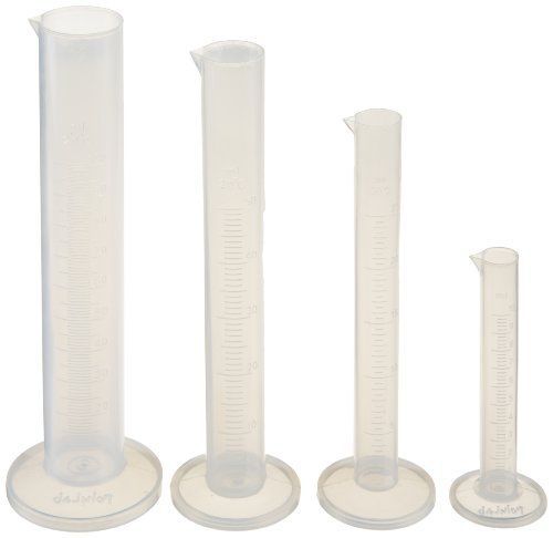 Ajax Scientific 4 Piece Polypropylene Graduated Cylinder Starter Set