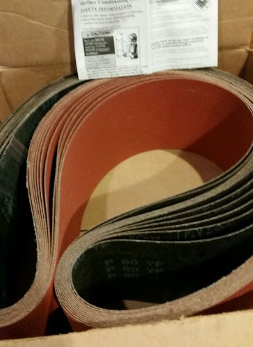 12 New 3M 577F Cubicut 6&#034; x 90&#034; Grade P80YF Type FILMLOK RB Cloth Belts RR09947