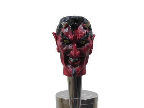 Tap Handle Red Devil Satan Demon Skull Head Beer Sports Bar Brew Keg Party Ale