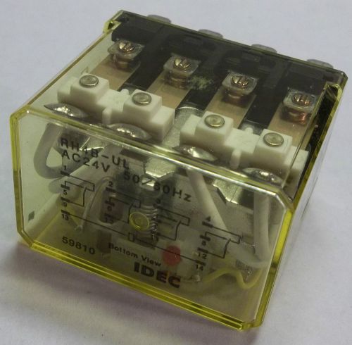 IDEC RH4B-UL AC 24 VOLT 50 / 60 HZ RELAY 59810 - NEW