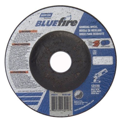 Norton Abrasives - St. Gobain Norton BlueFire Type 27 Abrasive Depressed Center