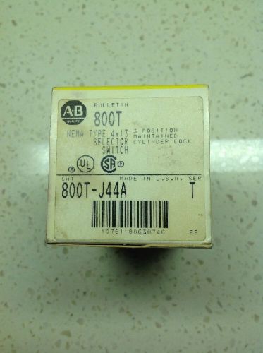 NEW ALLEN BRADLEY 800T-J44A SELECTOR SWITCH