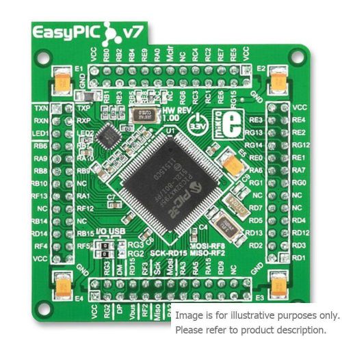 MIKROELEKTRONIKA MIKROE-1206 MCU CARD, ETH EASYPIC, PIC32MX7